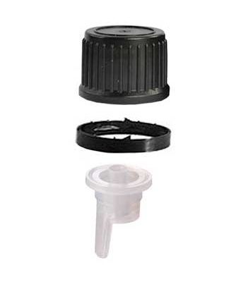 Tapón Dropper Negro PFP18
