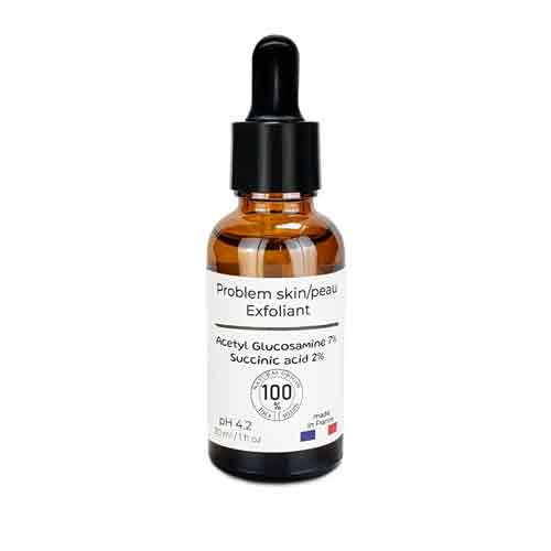 Exfoliante para Pieles Problemáticas: Acetil Glucosamina 7% + Ácido Succínico 2% 30ml